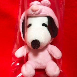 スヌーピー(SNOOPY)のピグレットのフード★スヌーピーのマスコットボールチェーン高さ14.5㎝程(ストラップ)