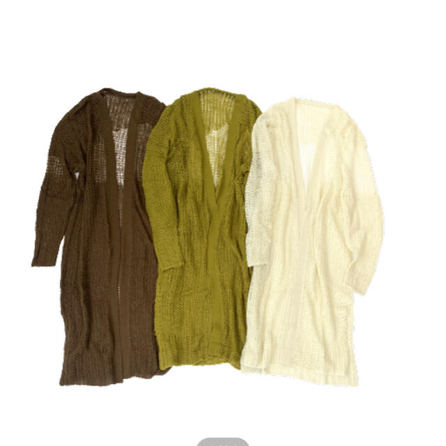 【agawd】sheer knit long cardigan