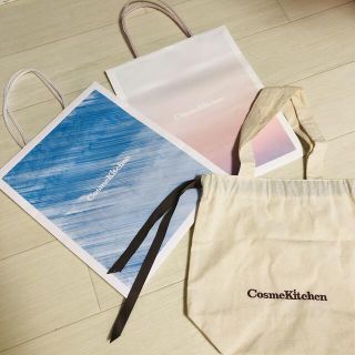 コスメキッチン(Cosme Kitchen)のCosme Kitchenショッパー＆巾着エコバッグset(ショップ袋)