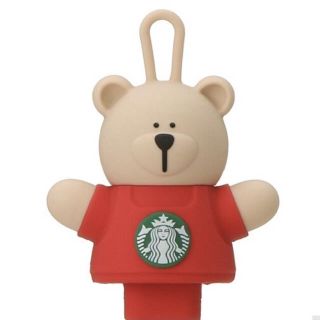 スターバックスコーヒー(Starbucks Coffee)の【スタバ】ホリデー　リユーザブルカップ専用ドリンクホールキャップ　ベアリスタ(キャラクターグッズ)