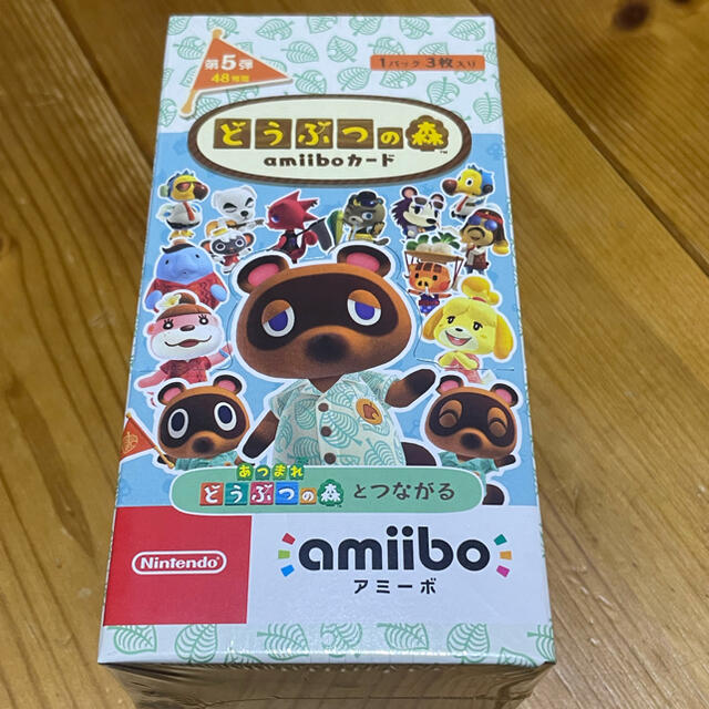 新品未開封】どうぶつの森 amiiboカード 第5弾 1BOX 25パック入り