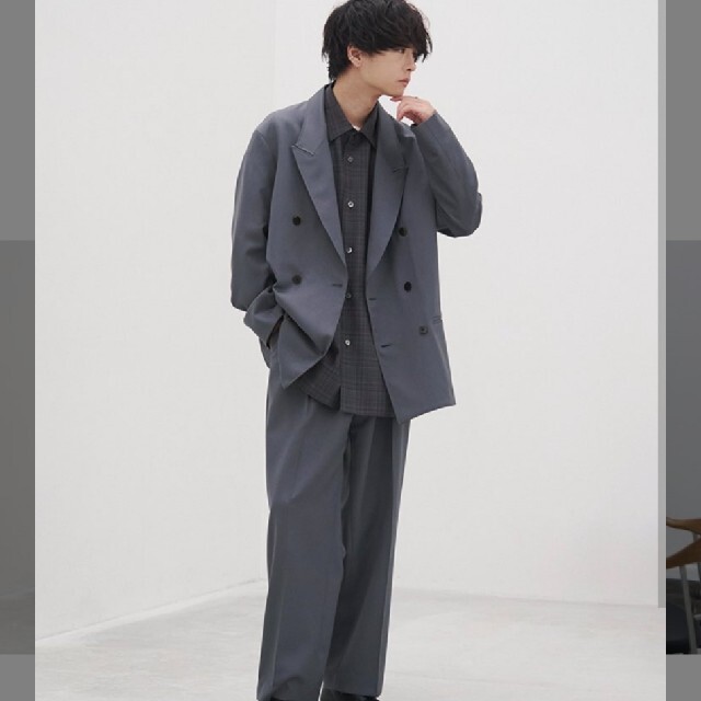 リドム　WOOL GABA TAILORED JK　TROUSERS　上M、下S