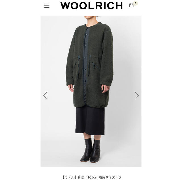 ★りこぴん様専用★WOOLRICH-LIGHT PILE LONG JACKET レディースのジャケット/アウター(ロングコート)の商品写真