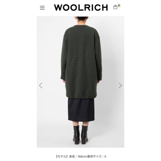 ★りこぴん様専用★WOOLRICH-LIGHT PILE LONG JACKET レディースのジャケット/アウター(ロングコート)の商品写真