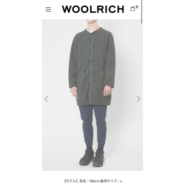 ★りこぴん様専用★WOOLRICH-LIGHT PILE LONG JACKET レディースのジャケット/アウター(ロングコート)の商品写真