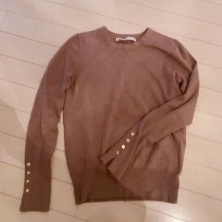 ザラ(ZARA)のZARAメタルボタントップス(ニット/セーター)