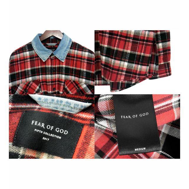 FEAR OF GOD  デニムカラー Flannel チェックシャツ