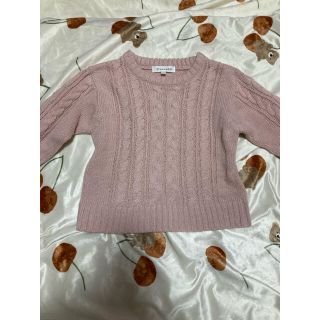 サンカンシオン(3can4on)の3can4on 新品　100cm ニット　トップス　秋服　冬服　女の子　ピンク(ニット)