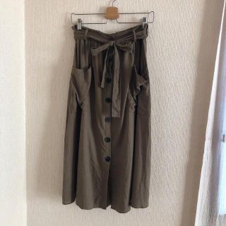 ザラ(ZARA)のSALE！ZARA   ロングスカート　ブラウン(ロングスカート)