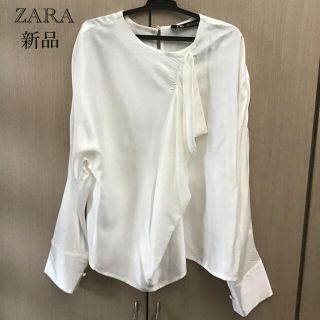 ザラ(ZARA)のZARA ブラウス　新品　(シャツ/ブラウス(長袖/七分))