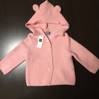 ベビーギャップ(babyGAP)の新品タグ付 くま耳 ニット カーディガン(ニット/セーター)