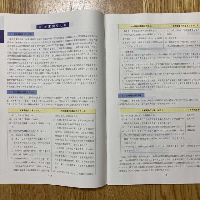 「年末調整のしかた」令和3年分（国税庁）の冊子 エンタメ/ホビーの本(ビジネス/経済)の商品写真