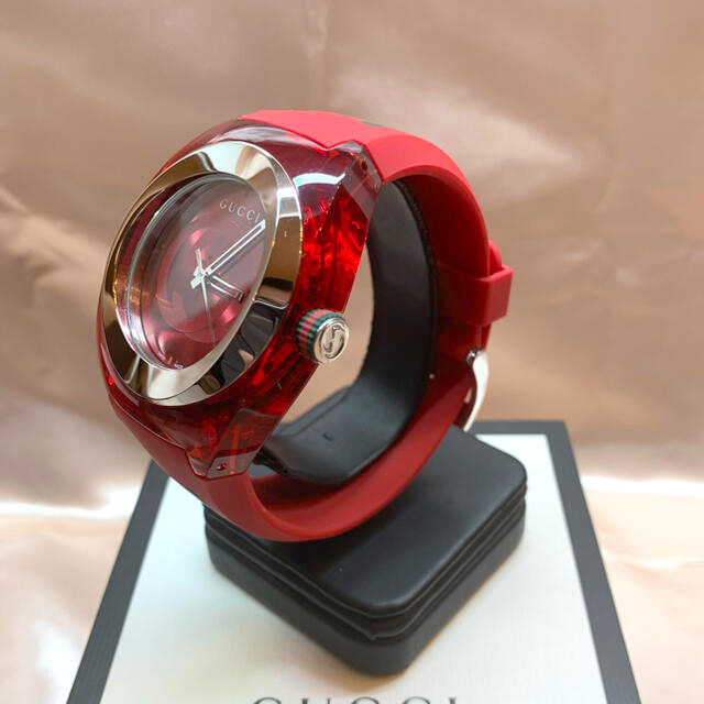 Gucci(グッチ)のSTA様専用☆GUCCI グッチ SYNC 18023636 腕時計 レッド メンズの時計(腕時計(アナログ))の商品写真