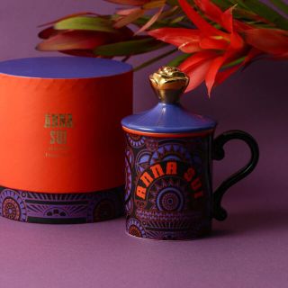 フランフラン(Francfranc)の◇◆Francfranc × ANNA SUI◆◇ フタ付きマグ ロゴ パープル(食器)