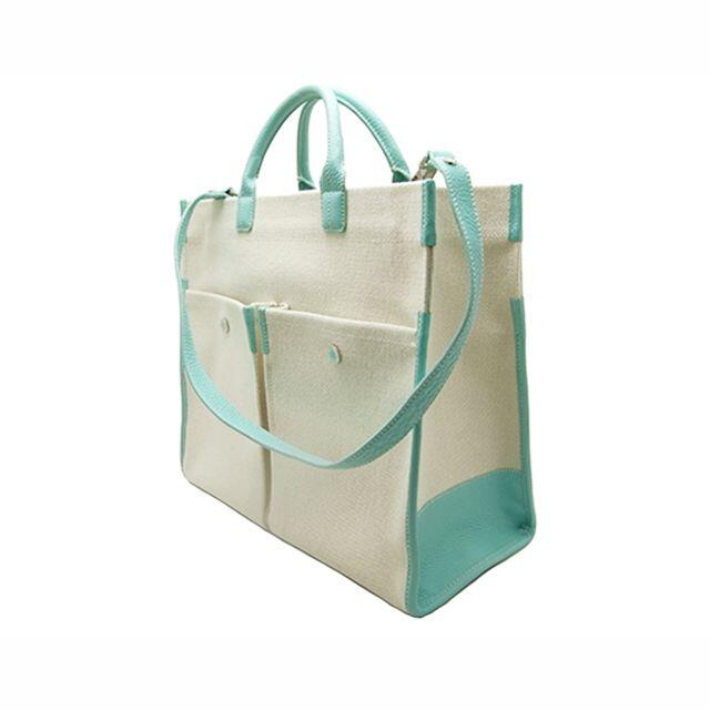 Tiffany & Co.(ティファニー)のティファニー ジットニートートバッグ キャンバス×レザー レディースのバッグ(トートバッグ)の商品写真