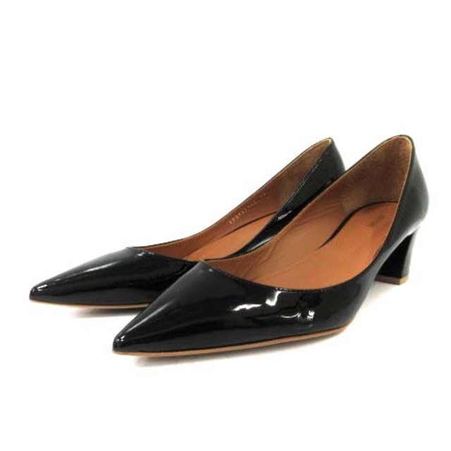 ピッピシック パンプス ハイヒール ポインテッドトゥ エナメル 38 黒 レディースの靴/シューズ(ハイヒール/パンプス)の商品写真