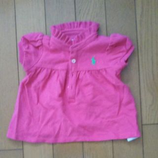 ポロラルフローレン(POLO RALPH LAUREN)のラルフローレン　ポロシャツ　フリル襟　6ｍ(シャツ/カットソー)