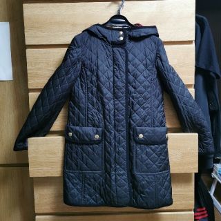 バーバリーブルーレーベル(BURBERRY BLUE LABEL)のブルーレーベルクレストブリッジ　キルティングコート(ロングコート)