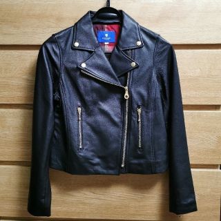 バーバリーブルーレーベル(BURBERRY BLUE LABEL)のブルーレーベルクレストブリッジ　ライダース(ライダースジャケット)