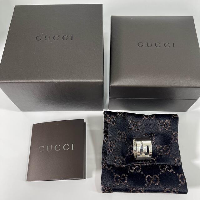 Gucci(グッチ)のGUCCI グッチ ブランデッドG リング 8 指輪 ロゴ シルバー925 レディースのアクセサリー(リング(指輪))の商品写真