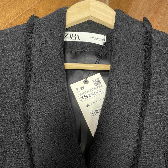 新品　ZARA ザラ　ツイード素材　テーラードジャケット 2