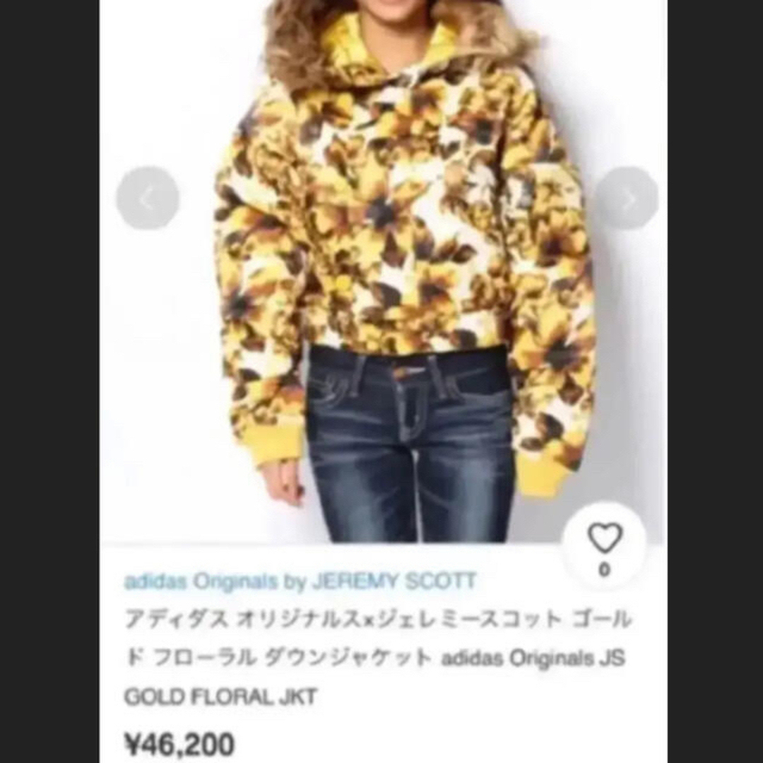 adidas(アディダス)の人気❣️花柄アディダス adidas JEREMY SCOTT ダウン／人気レア レディースのジャケット/アウター(ダウンジャケット)の商品写真