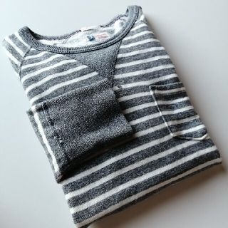 チャンピオン(Champion)のチャンピオン×T.snyder★ボーダー胸ポケ★スウェットシャツ★美USED(スウェット)