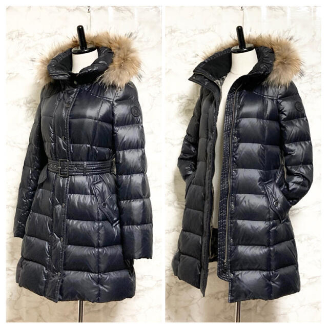 BURBERRY BLUE LABEL(バーバリーブルーレーベル)の【極美品】BURBERRY BLUE LABEL ファーベルテッドダウンコート レディースのジャケット/アウター(ダウンコート)の商品写真