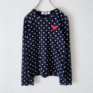 コムデギャルソン(COMME des GARCONS)のPLAY プレイコムデギャルソン ドット 長袖シャツ S(カットソー(長袖/七分))