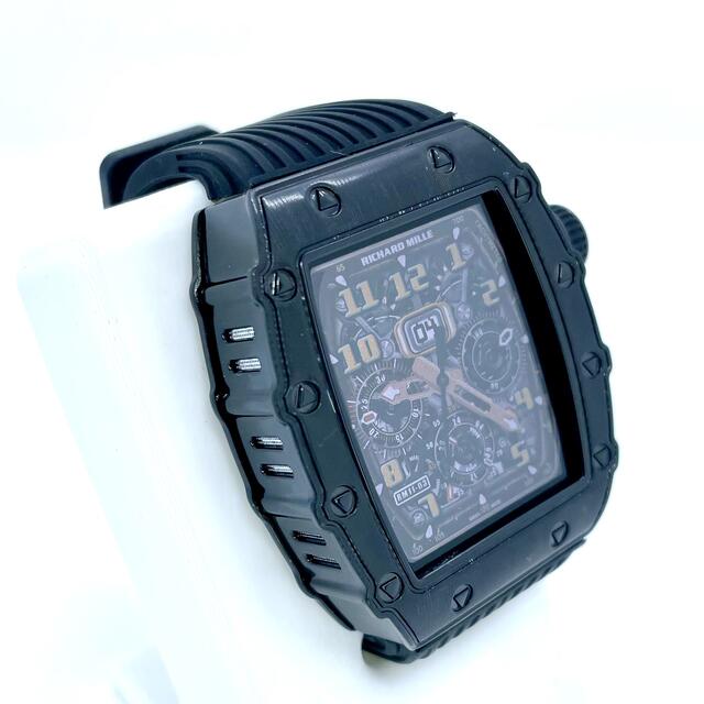 バータイプ Apple RM 44mm モディファイカバー 黒/金 新品 4Wgsc