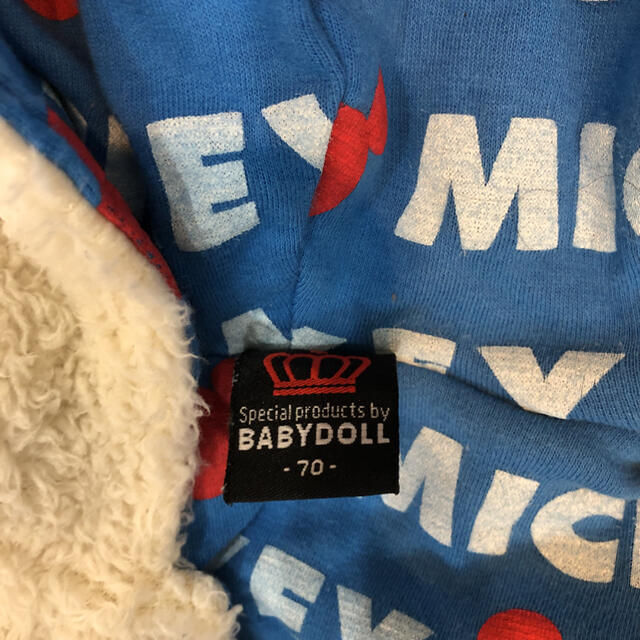 BABYDOLL(ベビードール)のBABYDOLL ボア パーカー 70cm キッズ/ベビー/マタニティのキッズ服男の子用(90cm~)(ジャケット/上着)の商品写真