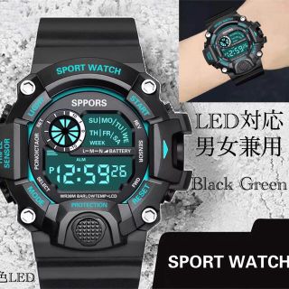 スポーツ腕時計　腕時計　時計　デジタル式  LED デジタル腕時計　デジタル (腕時計(デジタル))