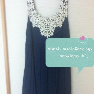 アースミュージックアンドエコロジー(earth music & ecology)の♡28日迄限定!!-400円値下げ中♡(ひざ丈ワンピース)