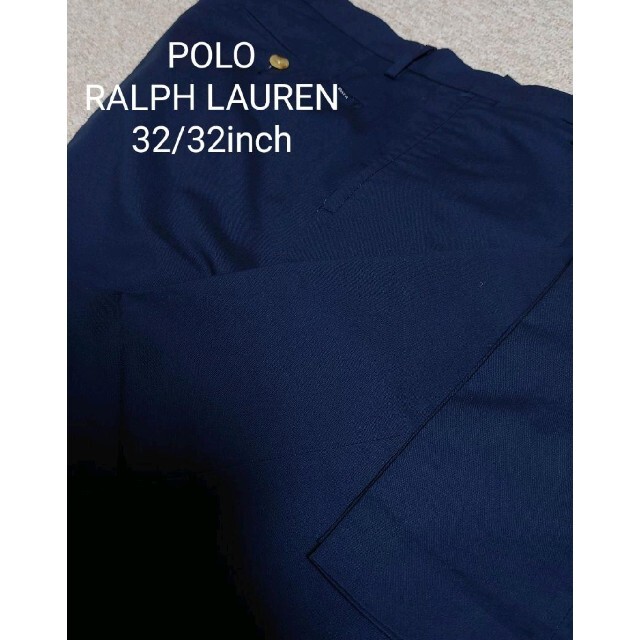 Ralph Lauren(ラルフローレン)のPOLO RALPH LAUREN ストレッチ チノパンツ 32 トラウザー 紺 メンズのパンツ(チノパン)の商品写真