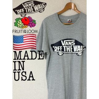 ヴァンズ(VANS)のバンズ　アメリカ製　フルーツオブザルーム  ボディ フロッキープリント(Tシャツ/カットソー(半袖/袖なし))