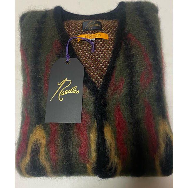 シンプルでおしゃれ needles × union tokyo mohair cardigan