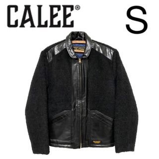 キャリー(CALEE)のCALEE  ALPACA SPORTS JACKET Sサイズ レザー 黒(レザージャケット)