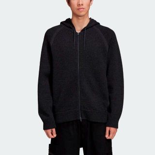 新品 Y-3 M CLASSIC WINTER KNIT HOODED GRY