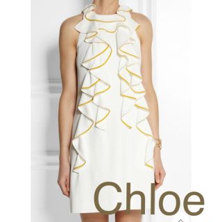 クロエ(Chloe)のChloe クロエ フリル ワンピース ドレス(ひざ丈ワンピース)