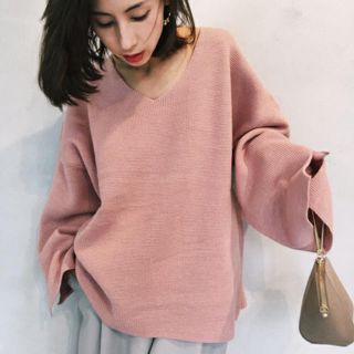 アメリヴィンテージ(Ameri VINTAGE)のameri vintage 今期 ZOZOTOWN限定ニット ピンク(ニット/セーター)