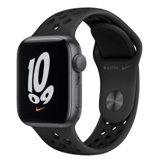 アップルウォッチ(Apple Watch)のapple watch se nike スペースグレイ40mm (GPSモデル)(腕時計(デジタル))