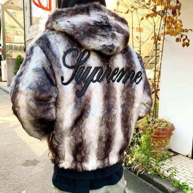 Supreme Faux Fur Jacket 木村拓哉着用 Black M