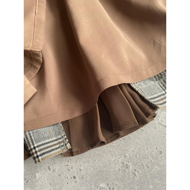 MERCURYDUO(マーキュリーデュオ)の新品 MERCURYDUO TRチェックプリーツ切替スカート レディースのスカート(ロングスカート)の商品写真