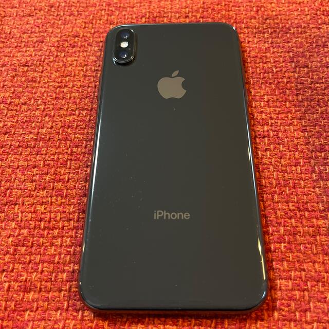 iPhone(アイフォーン)のiPhoneX 256GB Space Gray SIMロック解除済み スマホ/家電/カメラのスマートフォン/携帯電話(スマートフォン本体)の商品写真