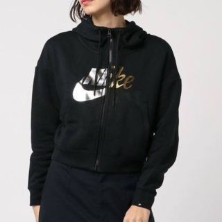 ナイキ(NIKE)の【Mサイズ】NIKE ナイキ W ラリー メタル フルジップ フーディ パーカー(パーカー)