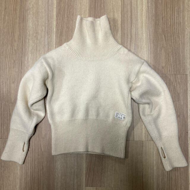 70s vintage wool white knit レディースのトップス(ニット/セーター)の商品写真