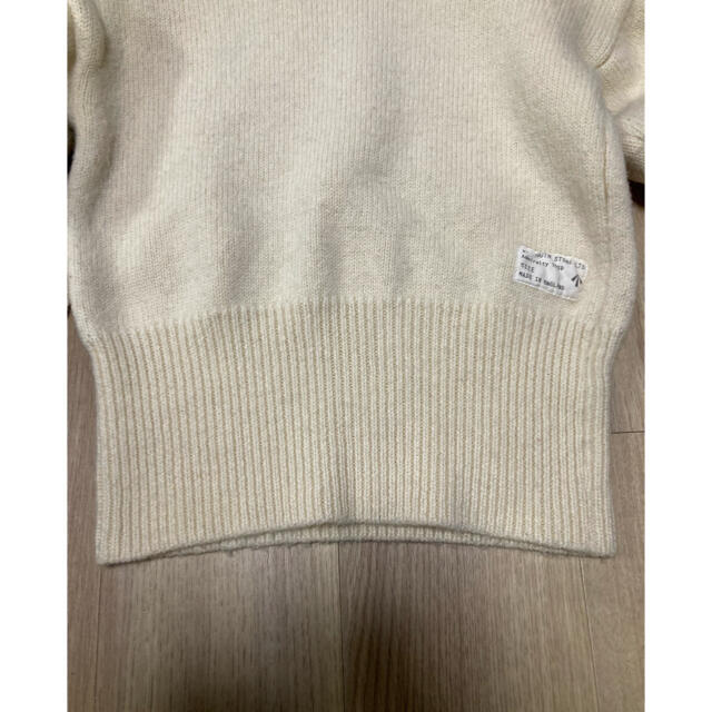 70s vintage wool white knit レディースのトップス(ニット/セーター)の商品写真