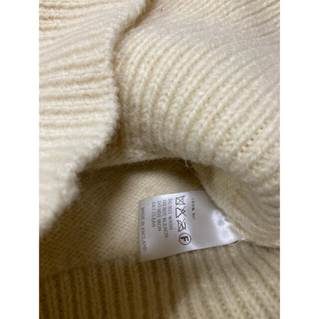 70s vintage wool white knit レディースのトップス(ニット/セーター)の商品写真