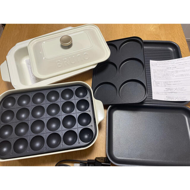 BRUNO コンパクトホットプレート本体+プレート5種類セット 上品 40.0