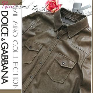 DOLCE&GABBANA - 定32万 新品 ☆ドルチェ&ガッバーナ ラムレザー